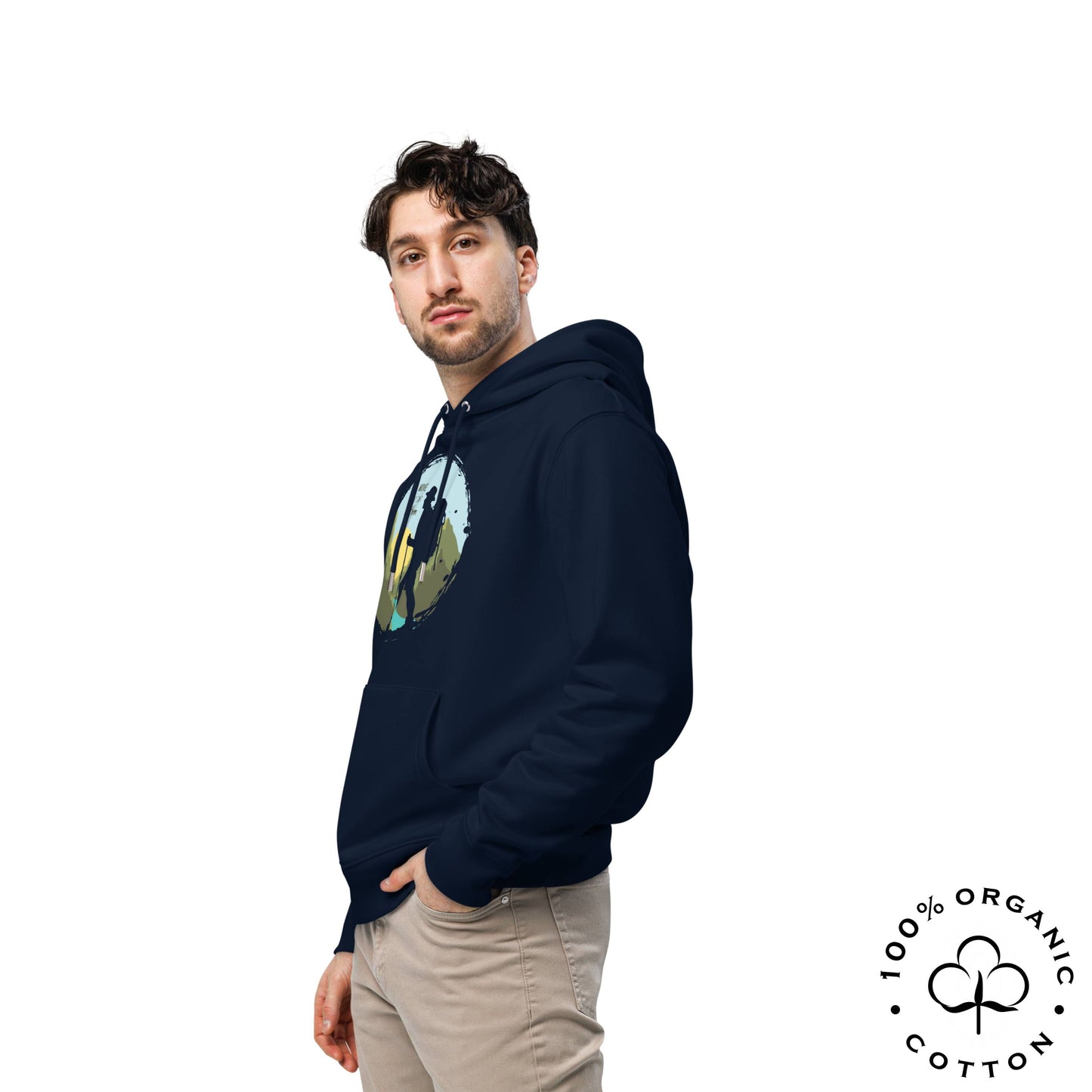 MOVE AT YOUR OWN RHYTHM Men's Organic Cotton Hoodie