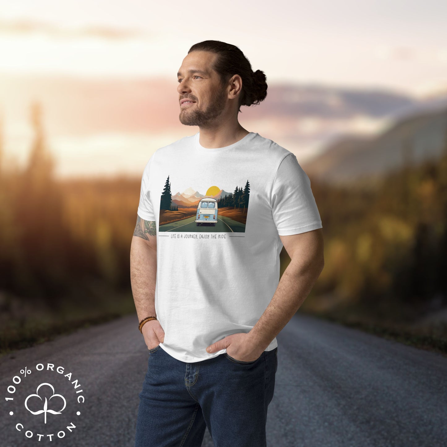 ENJOY THE RIDE Men's Organic Cotton T-Shirt
