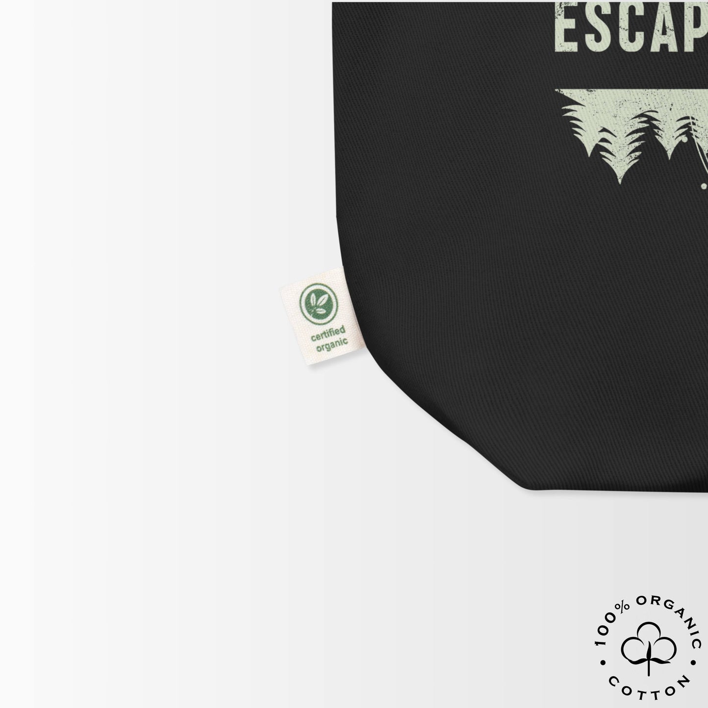 ESCAPE TO WILDERNESS Organic Cotton Medium Tote Bag