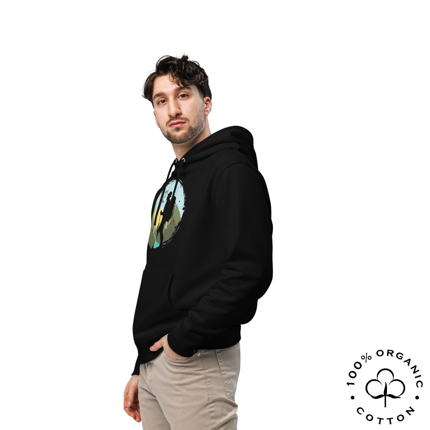 MOVE AT YOUR OWN RHYTHM Men's Organic Cotton Hoodie