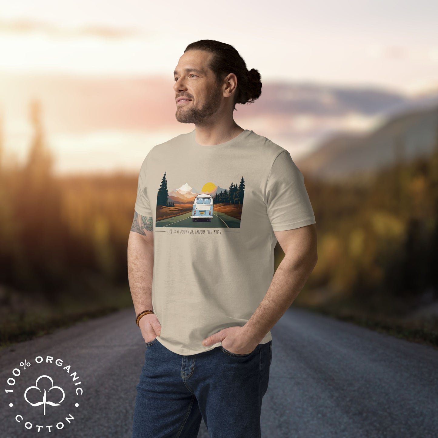 ENJOY THE RIDE Men's Organic Cotton T-Shirt