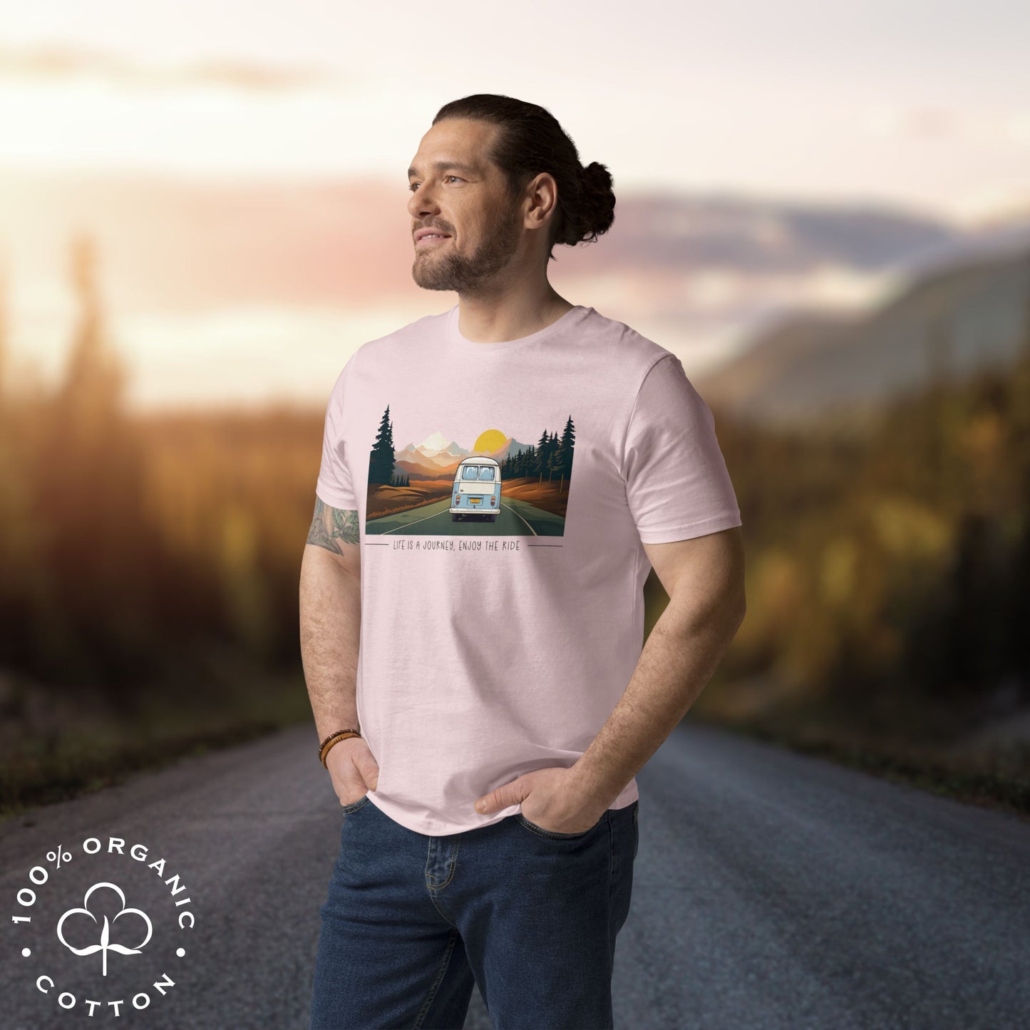 ENJOY THE RIDE Men's Organic Cotton T-Shirt