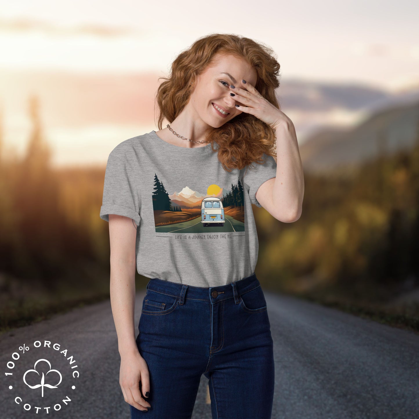 ENJOY THE RIDE Women's Organic Cotton T-Shirt