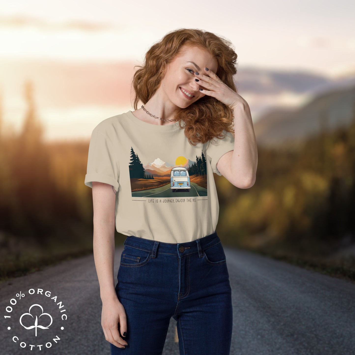 ENJOY THE RIDE Women's Organic Cotton T-Shirt