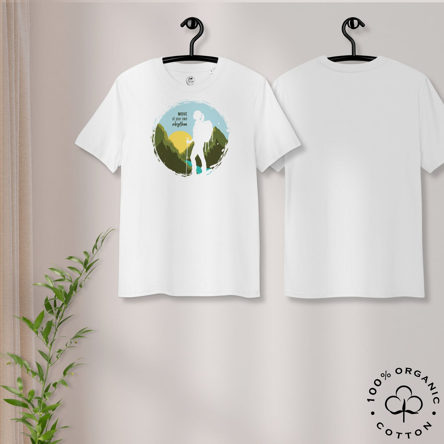 MOVE AT YOUR OWN RHYTHM Women's Organic Cotton T-Shirt