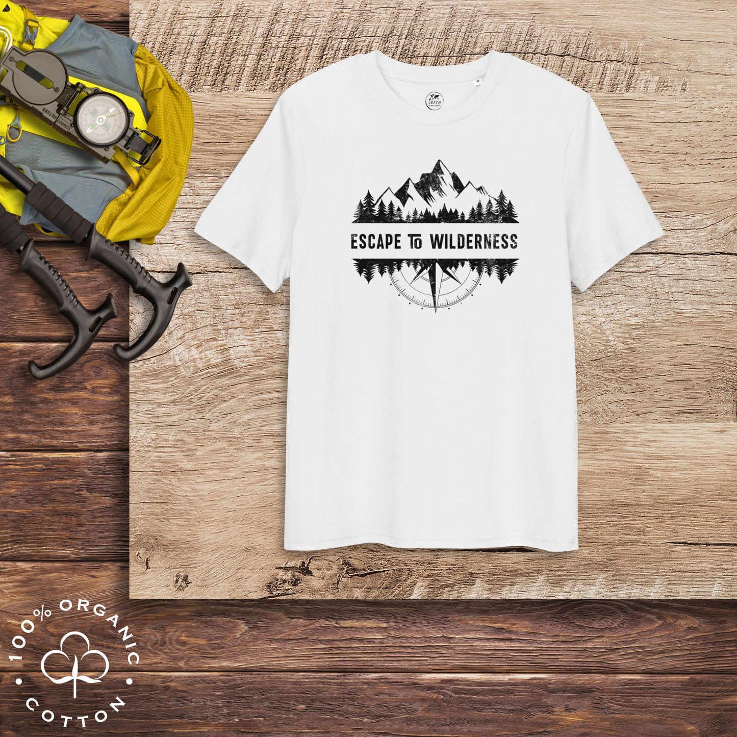 ESCAPE TO WILDERNESS Men's Organic Cotton T-shirt