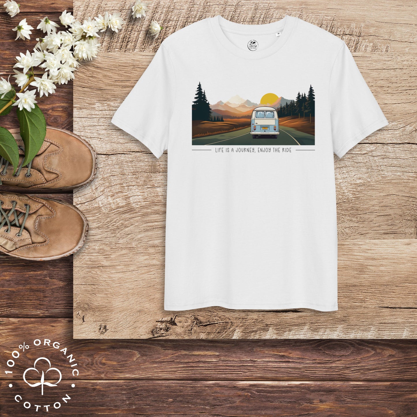 ENJOY THE RIDE Men's Organic Cotton T-Shirt