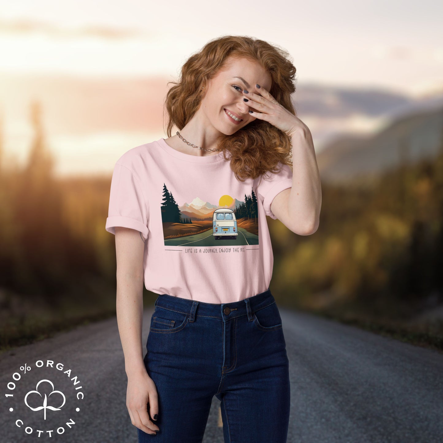 ENJOY THE RIDE Women's Organic Cotton T-Shirt