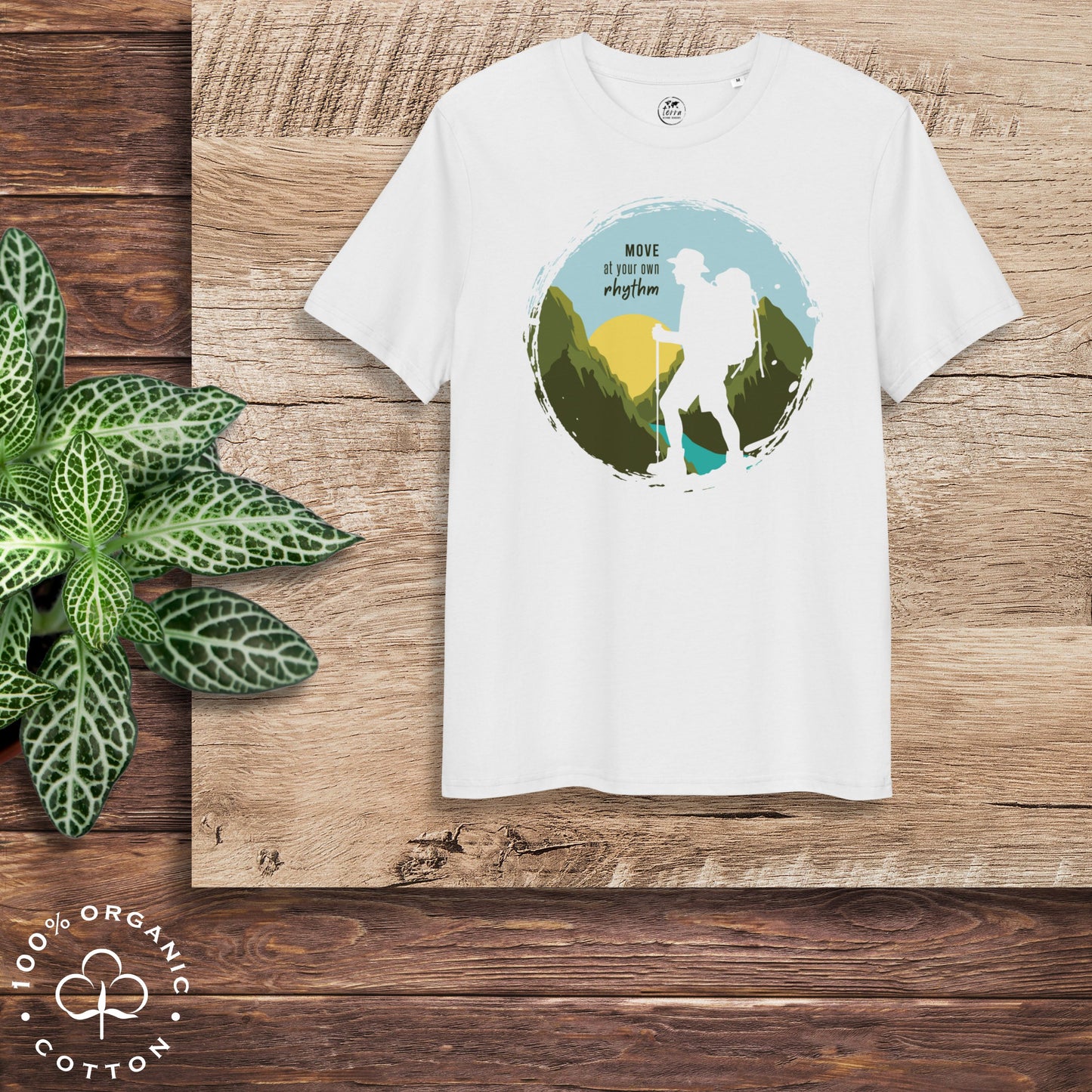 MOVE AT YOUR OWN RHYTHM Men's Organic Cotton T-Shirt