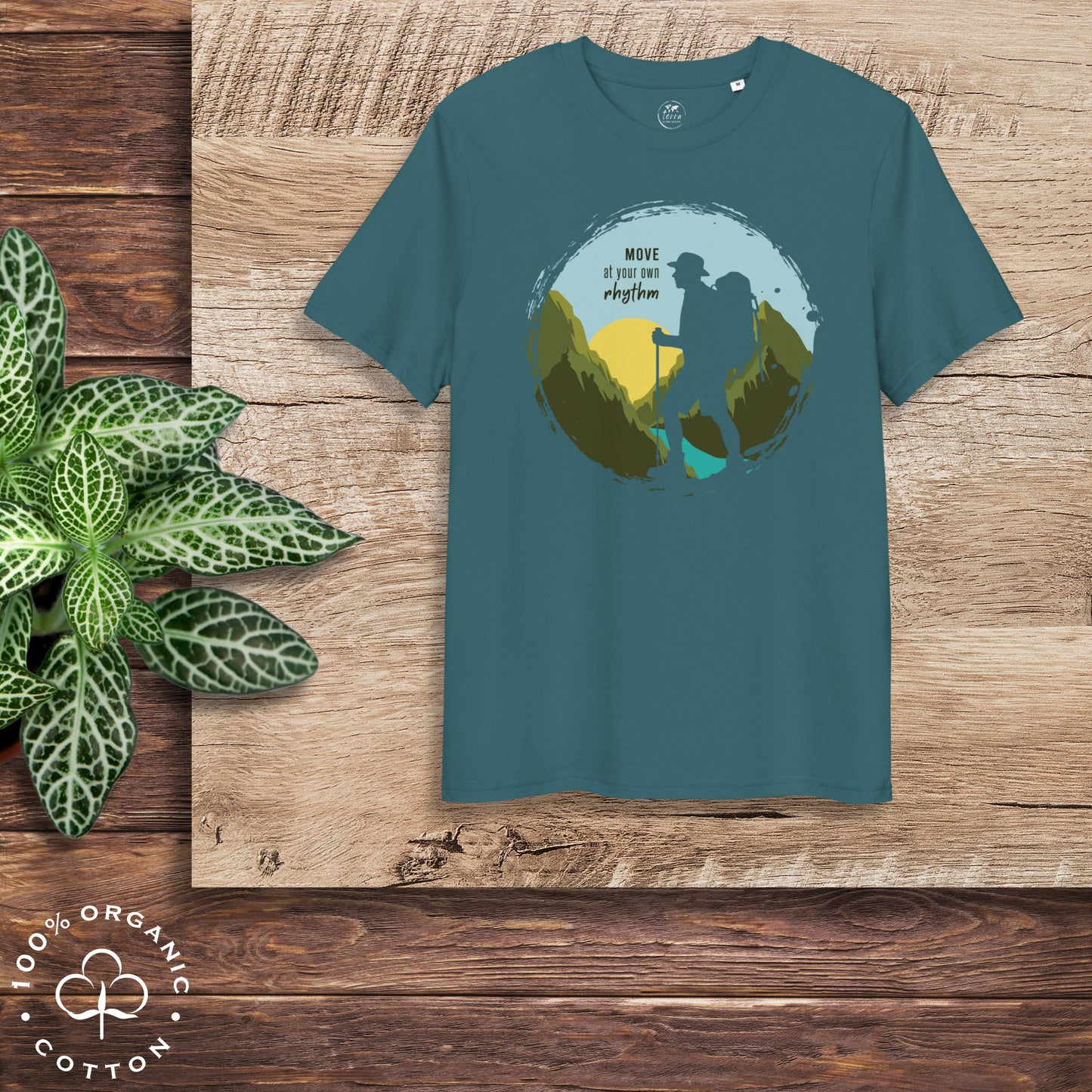 MOVE AT YOUR OWN RHYTHM Men's Organic Cotton T-Shirt