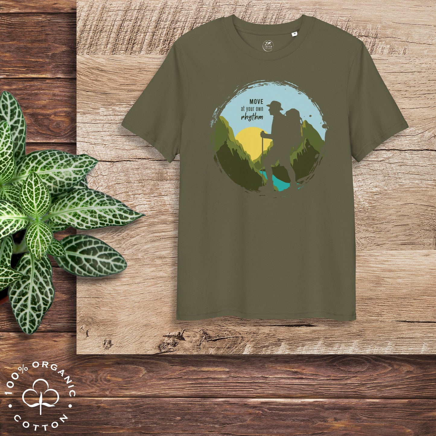 MOVE AT YOUR OWN RHYTHM Men's Organic Cotton T-Shirt