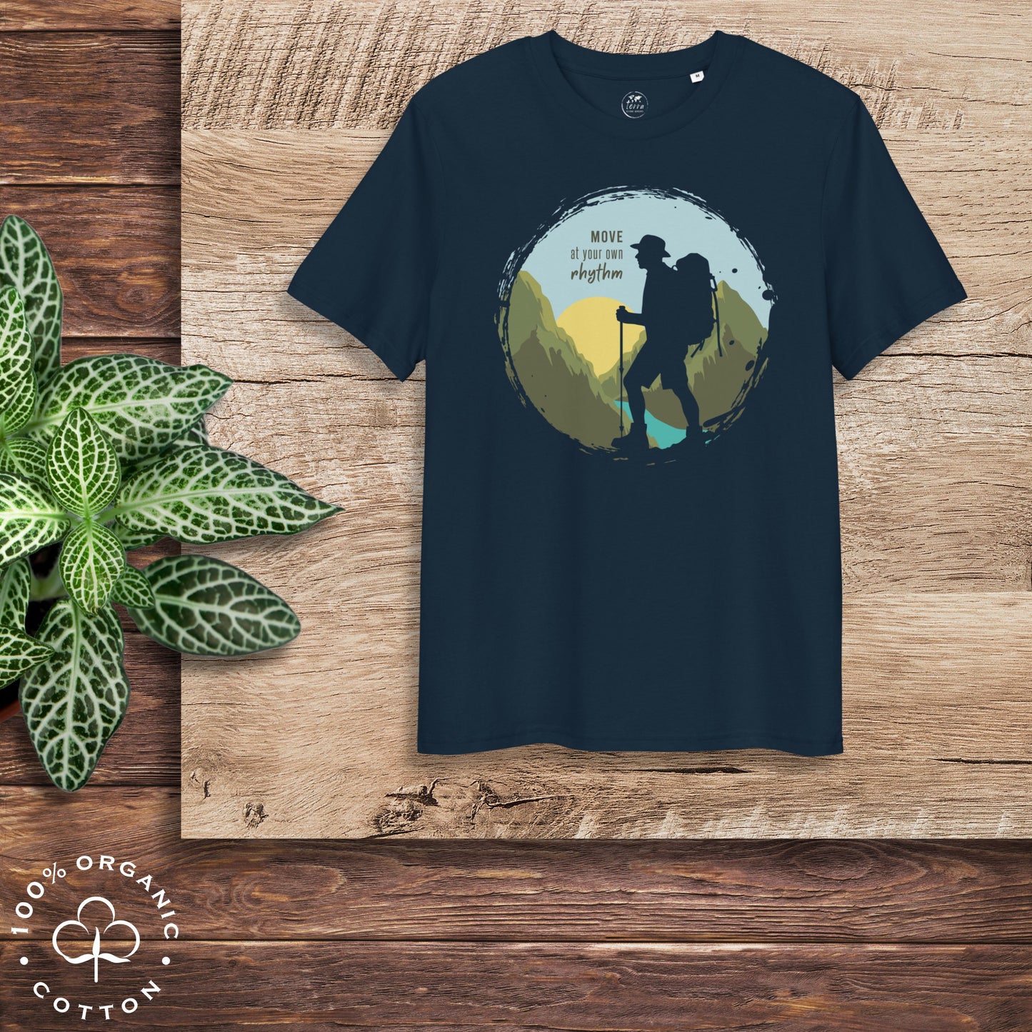 MOVE AT YOUR OWN RHYTHM Men's Organic Cotton T-Shirt