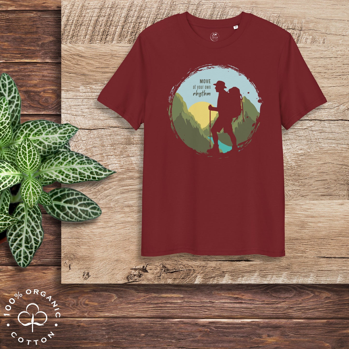 MOVE AT YOUR OWN RHYTHM Men's Organic Cotton T-Shirt
