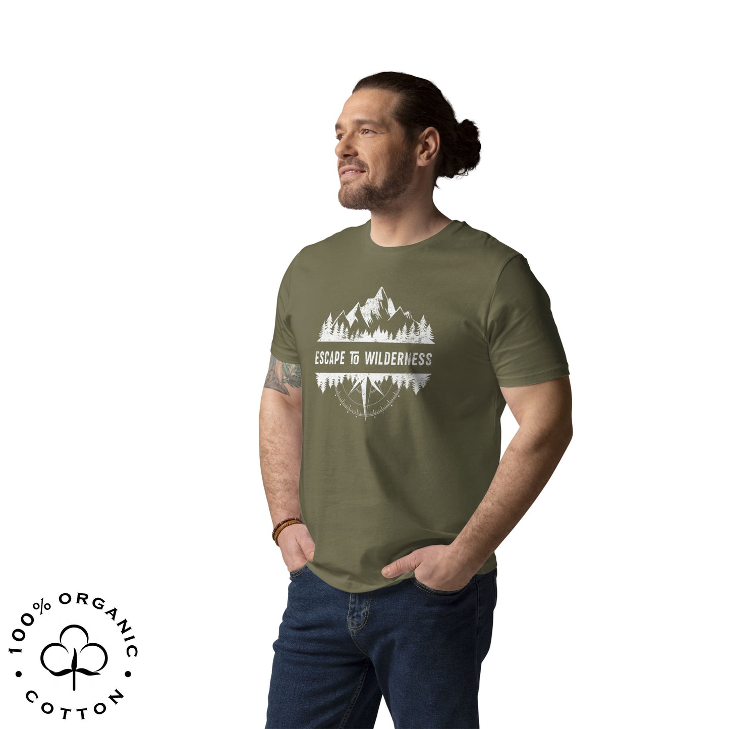 ESCAPE TO WILDERNESS Men's Organic Cotton T-shirt