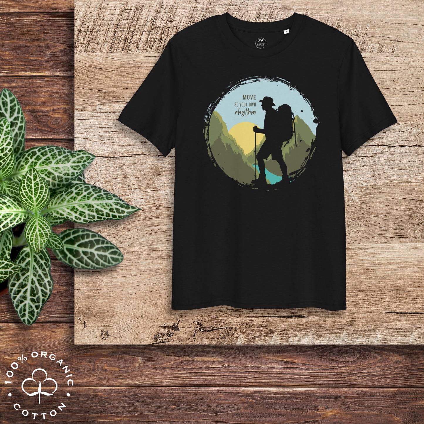 MOVE AT YOUR OWN RHYTHM Men's Organic Cotton T-Shirt