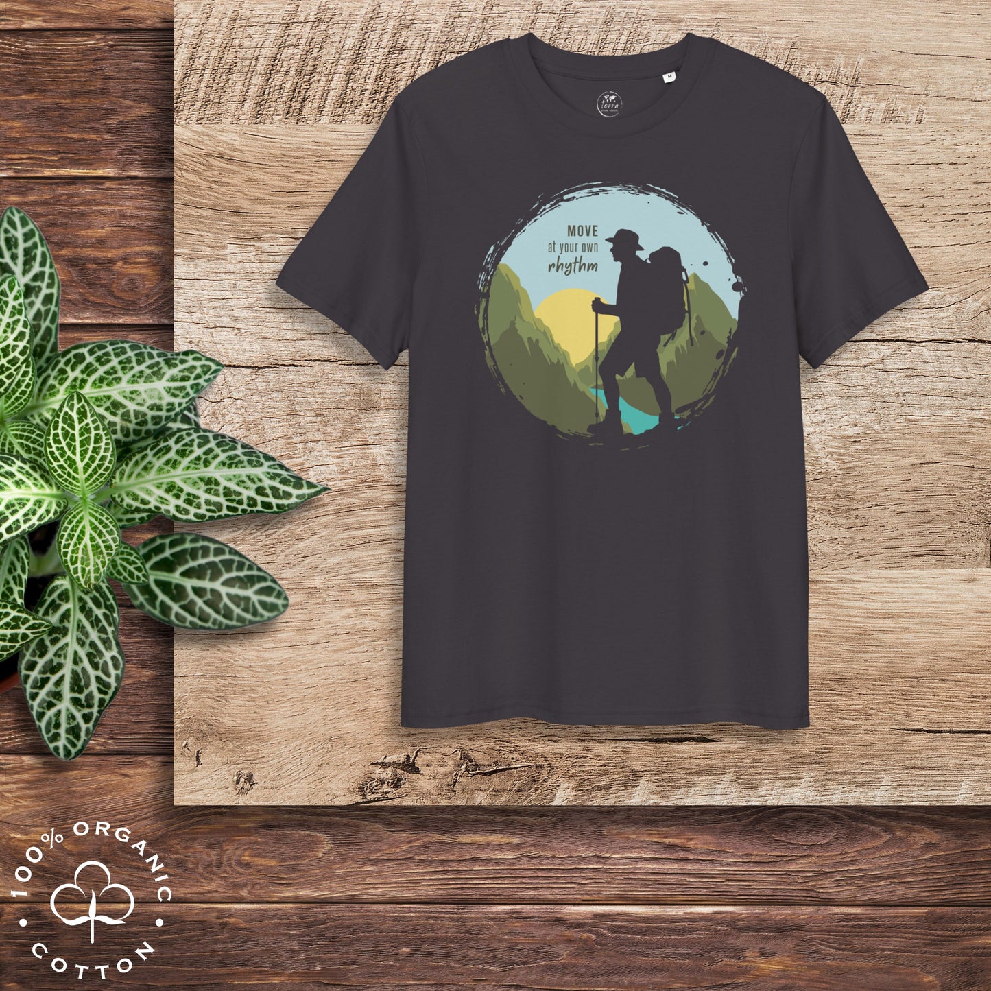 MOVE AT YOUR OWN RHYTHM Men's Organic Cotton T-Shirt