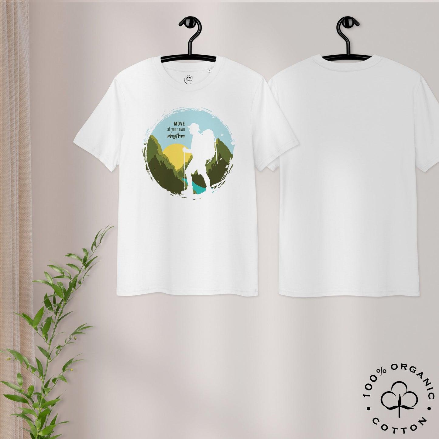 MOVE AT YOUR OWN RHYTHM Men's Organic Cotton T-Shirt
