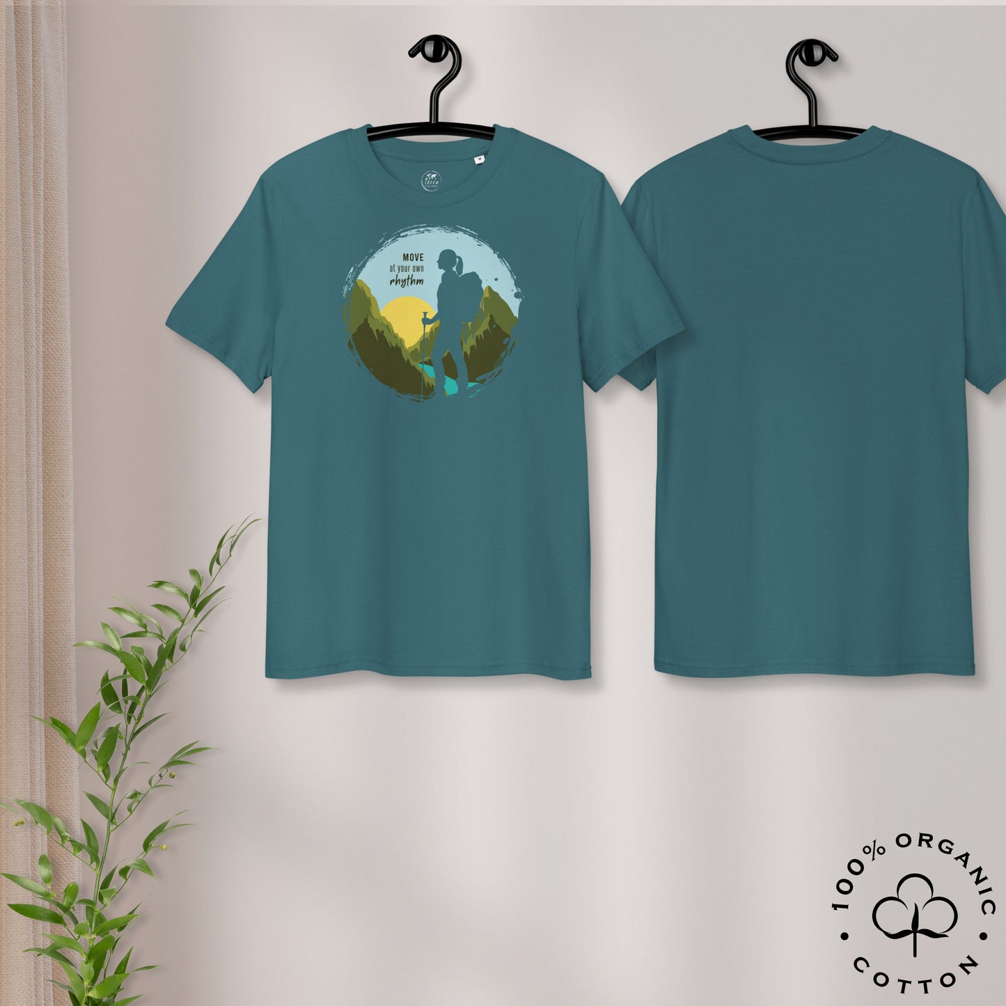 MOVE AT YOUR OWN RHYTHM Women's Organic Cotton T-Shirt