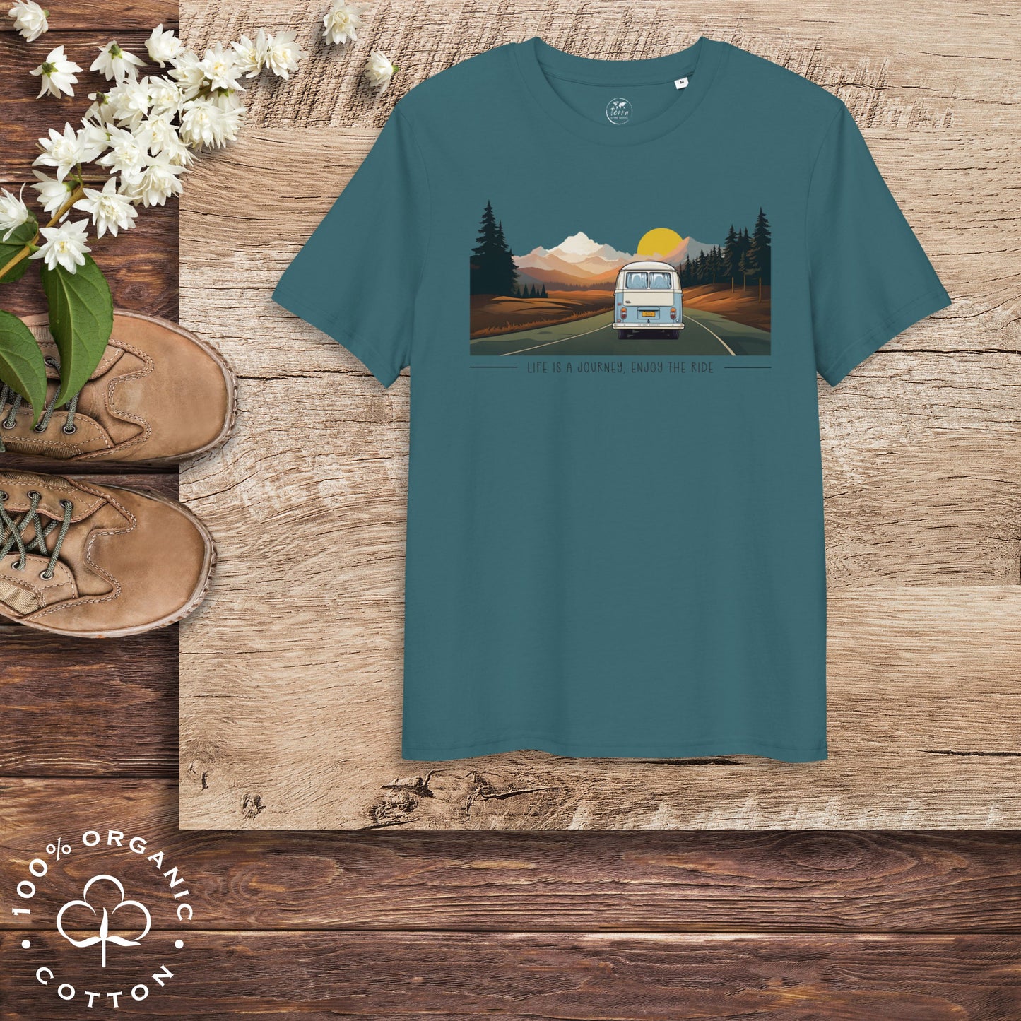 ENJOY THE RIDE Men's Organic Cotton T-Shirt