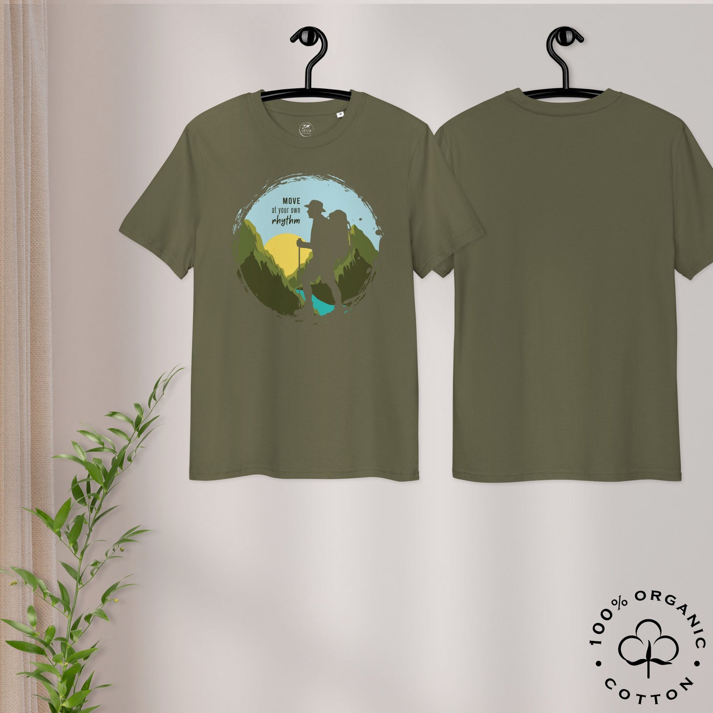 MOVE AT YOUR OWN RHYTHM Men's Organic Cotton T-Shirt