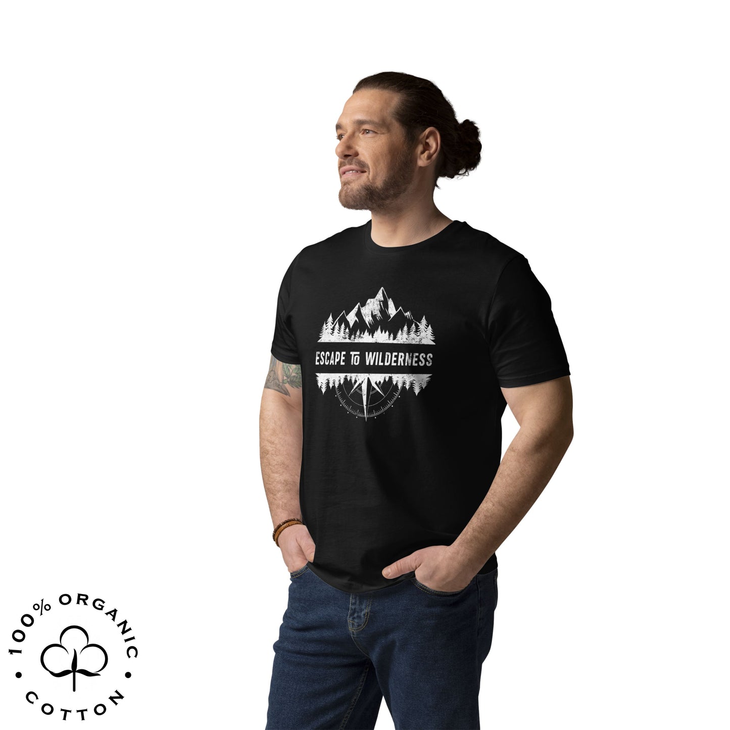ESCAPE TO WILDERNESS Men's Organic Cotton T-shirt