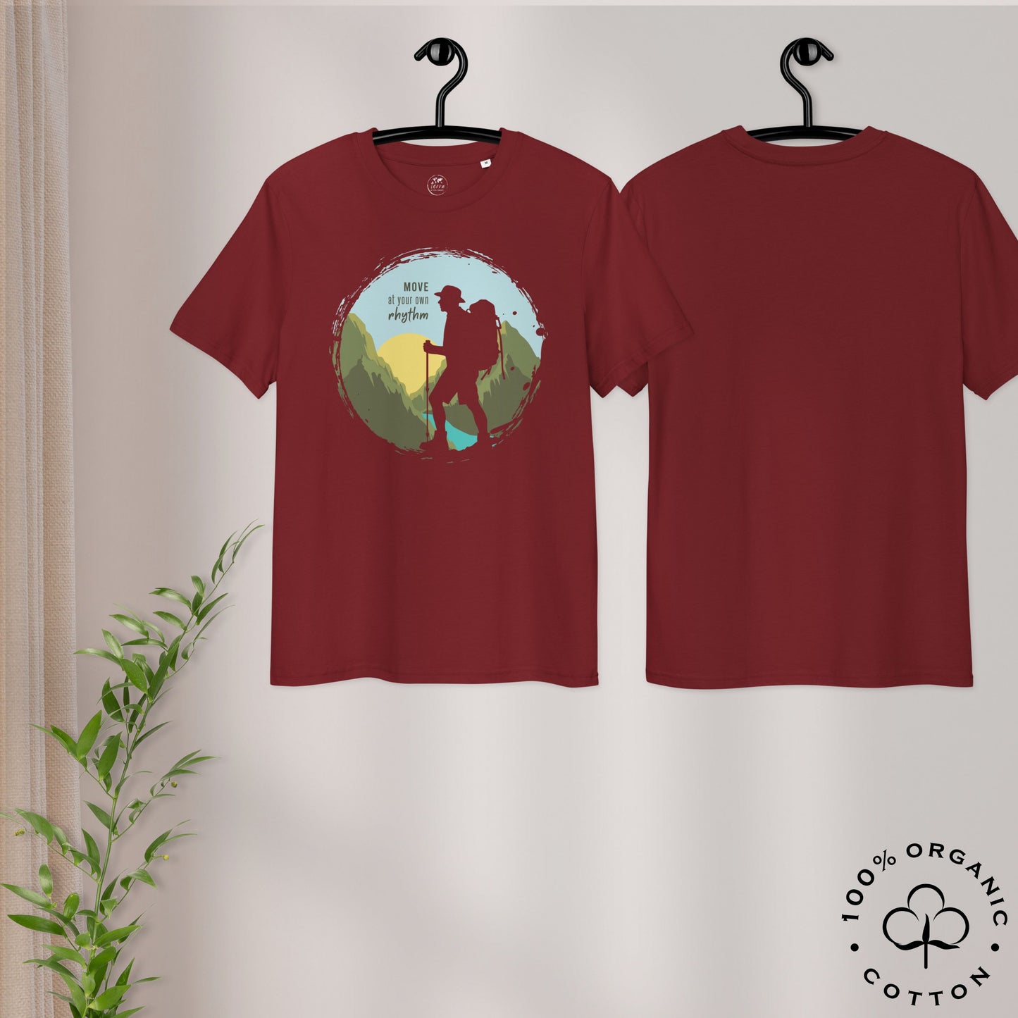MOVE AT YOUR OWN RHYTHM Men's Organic Cotton T-Shirt
