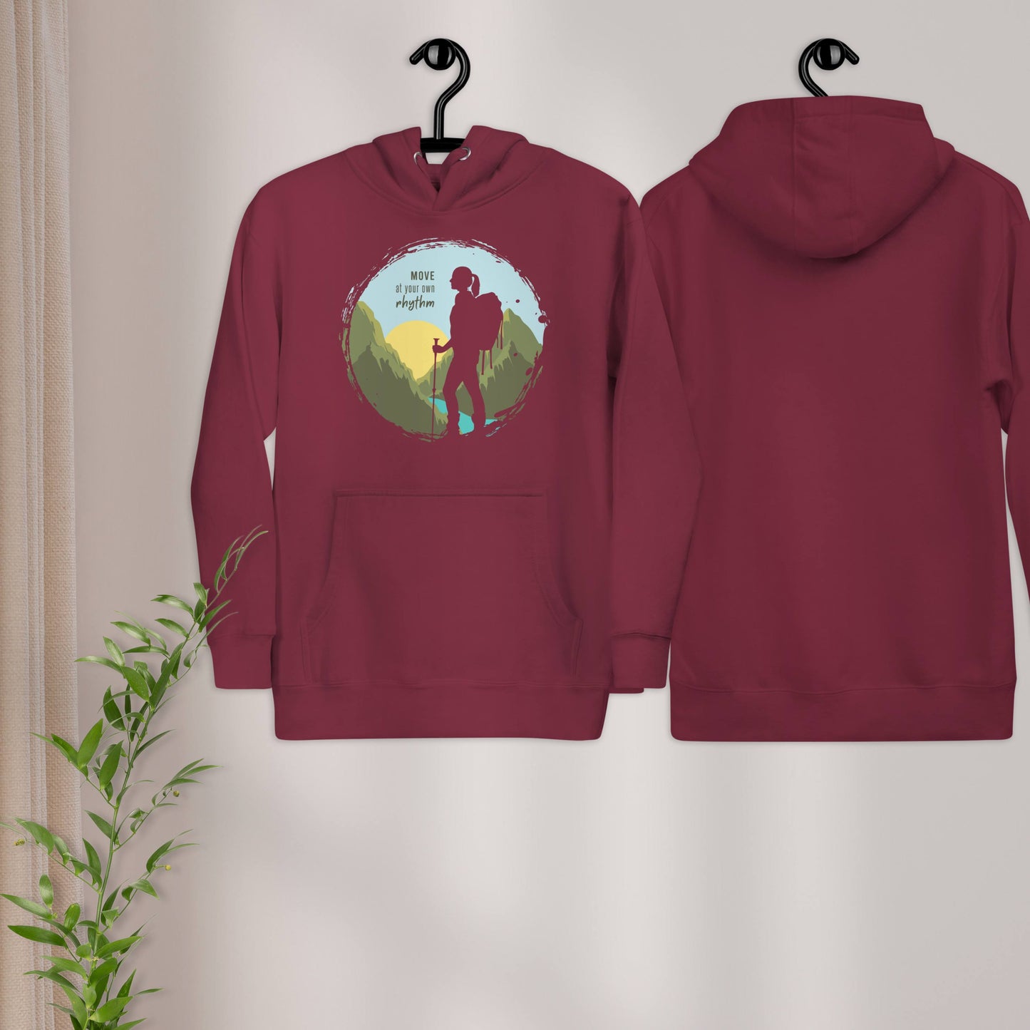MOVE AT YOUR OWN RHYTHM Women's Cotton Hoodie