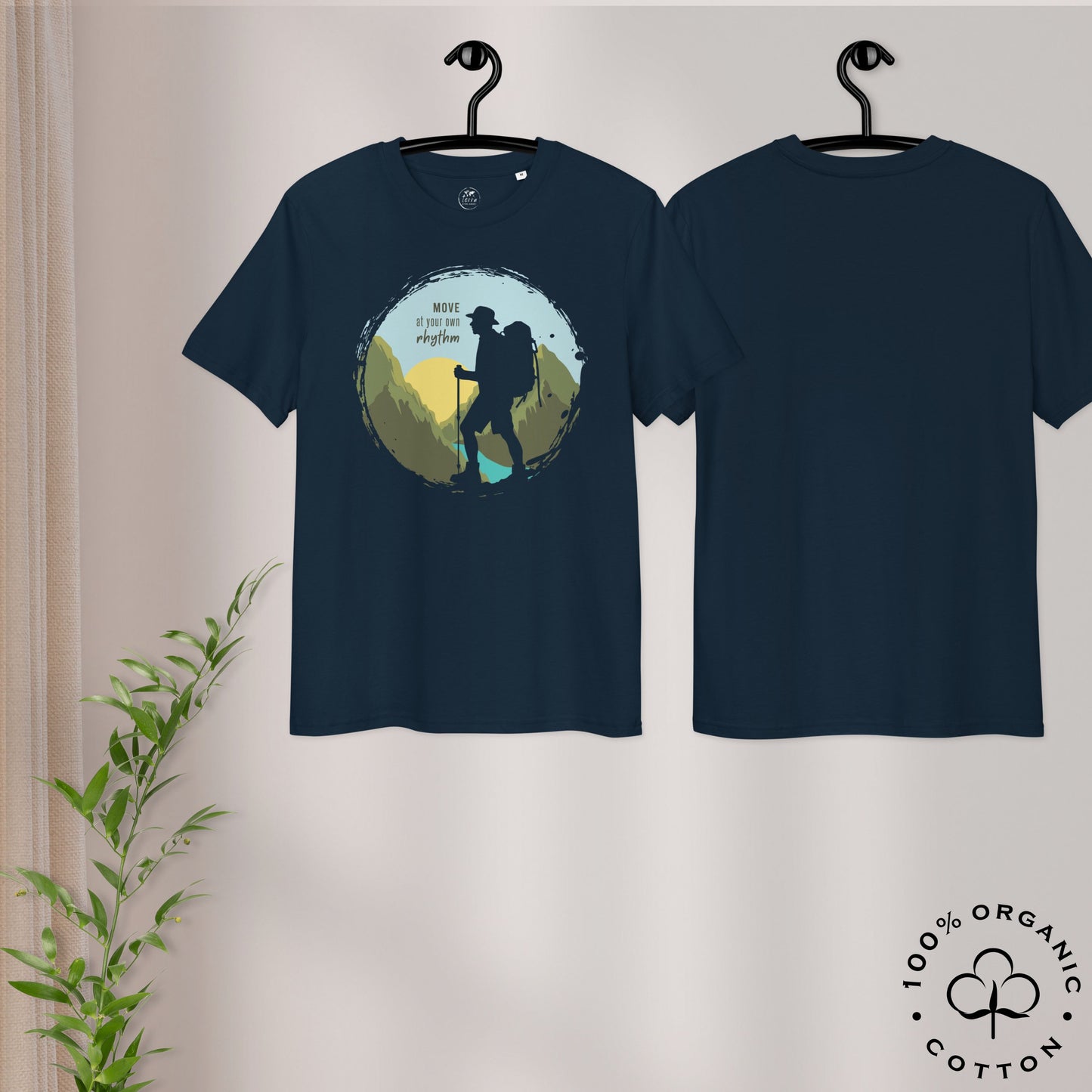 MOVE AT YOUR OWN RHYTHM Men's Organic Cotton T-Shirt