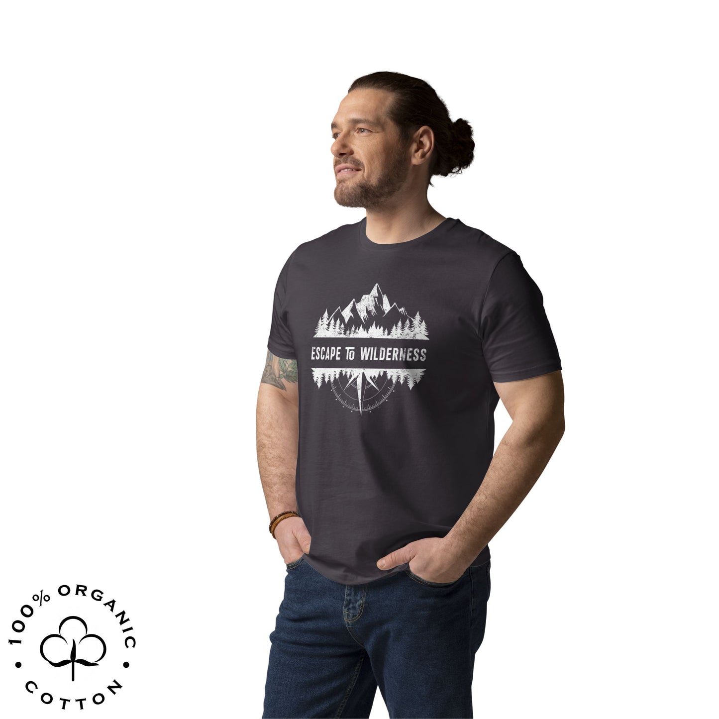 ESCAPE TO WILDERNESS Men's Organic Cotton T-shirt