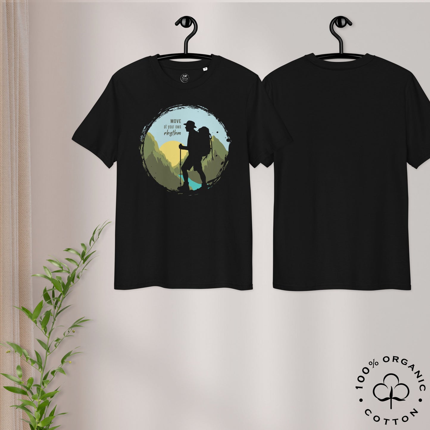 MOVE AT YOUR OWN RHYTHM Men's Organic Cotton T-Shirt