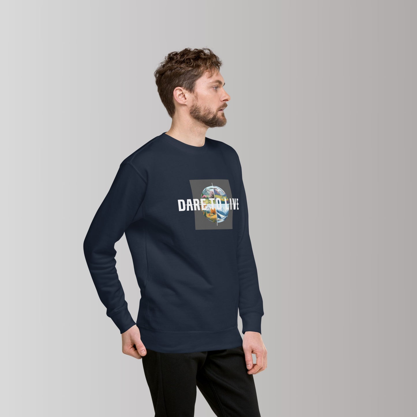 Classic DARE TO LIVE Seasons Men's Sweatshirt