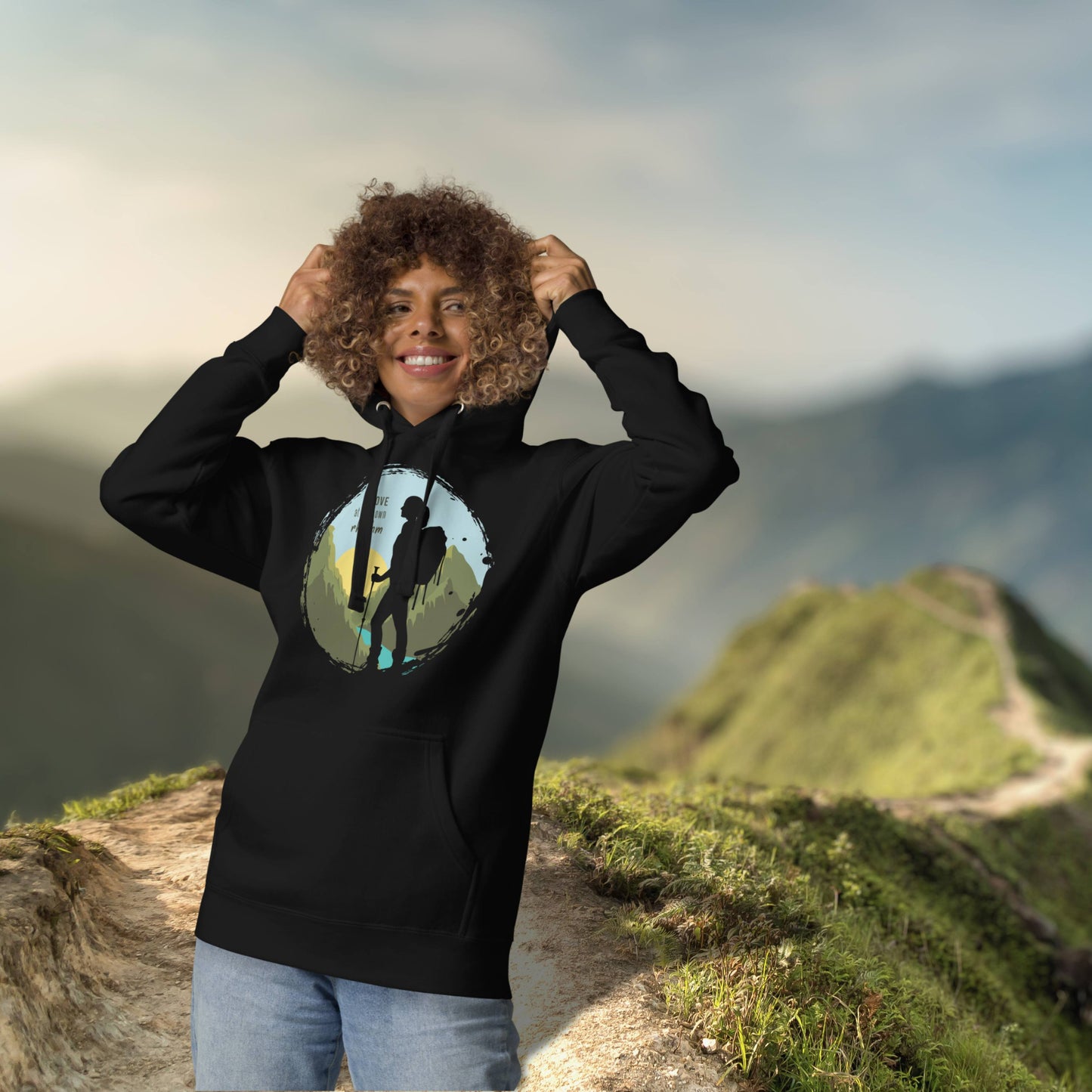 MOVE AT YOUR OWN RHYTHM Women's Cotton Hoodie