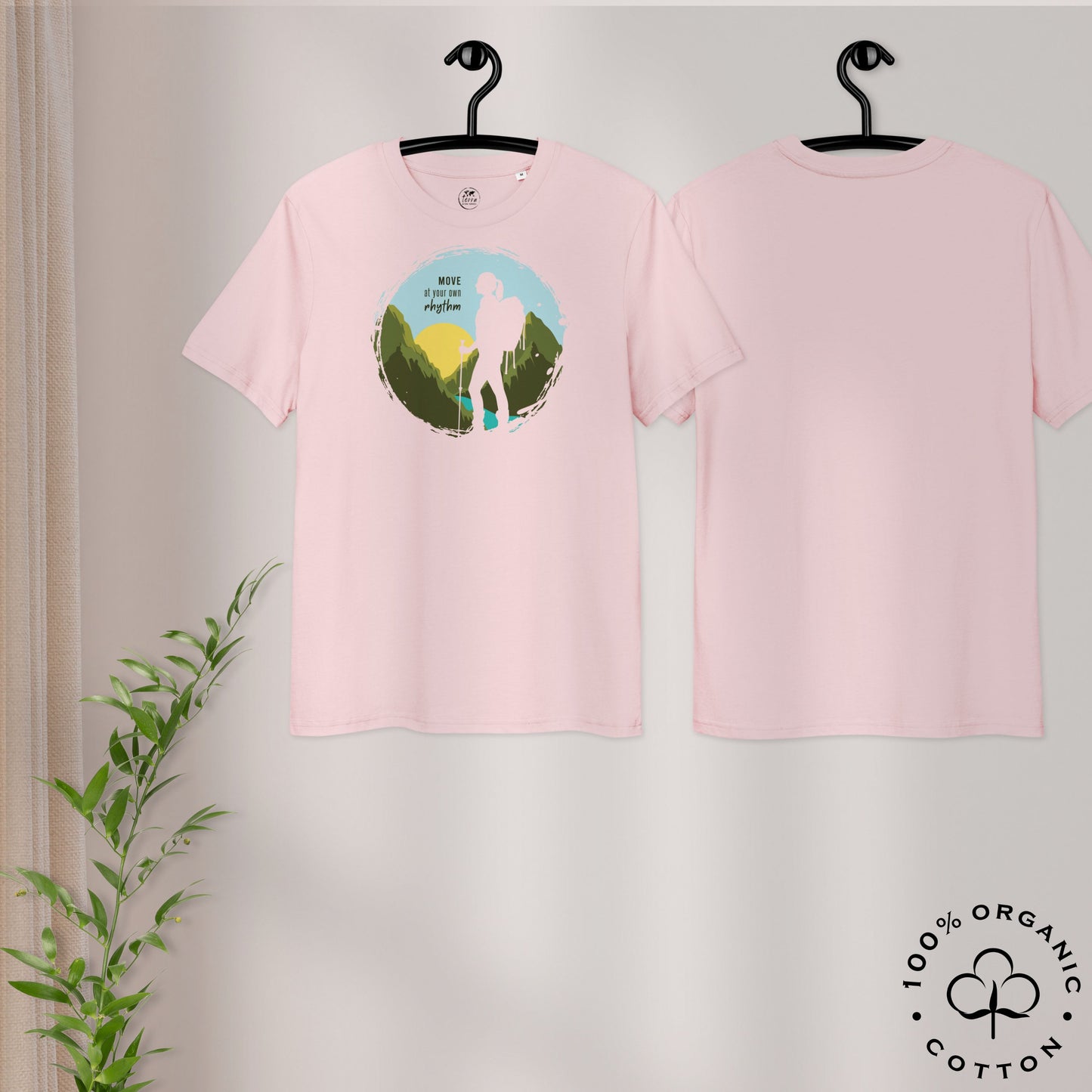 MOVE AT YOUR OWN RHYTHM Women's Organic Cotton T-Shirt