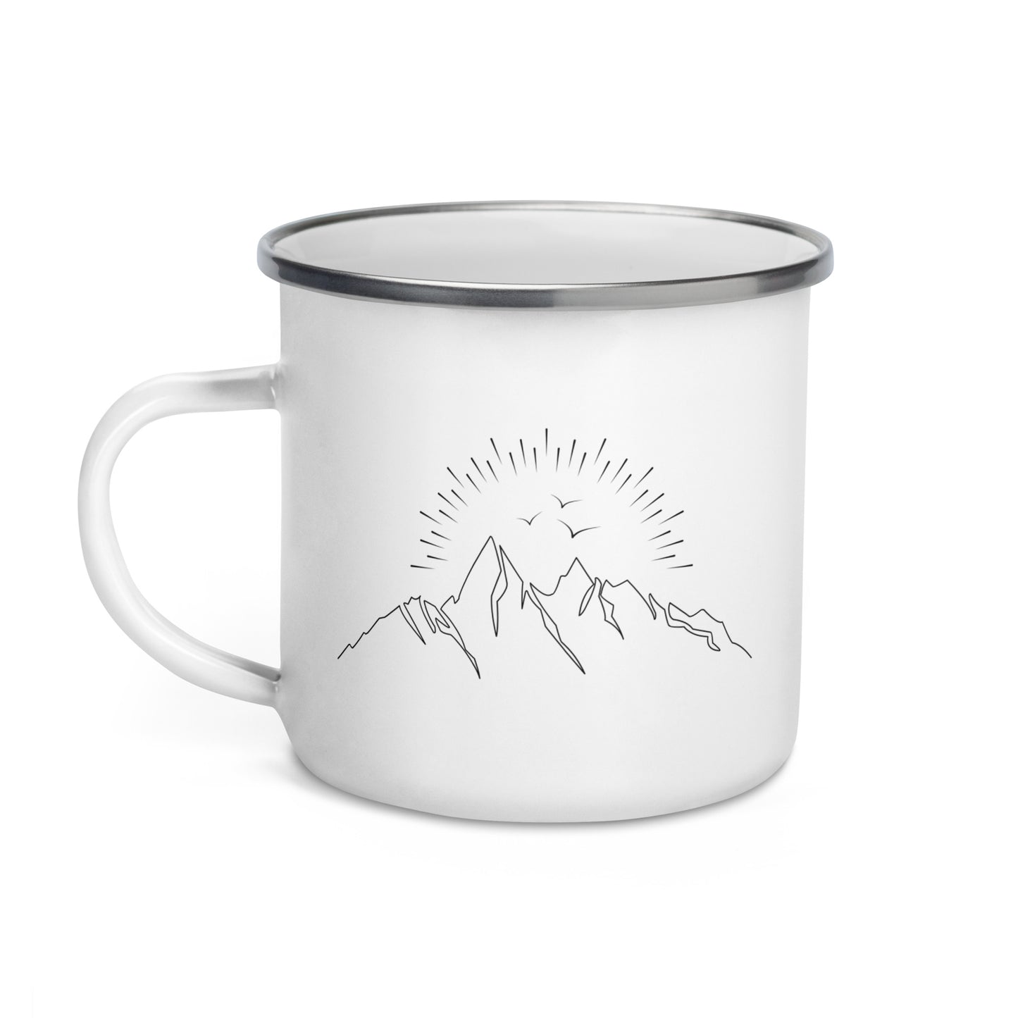 Explore Wilderness Enamel Mug - Mountain Adventure