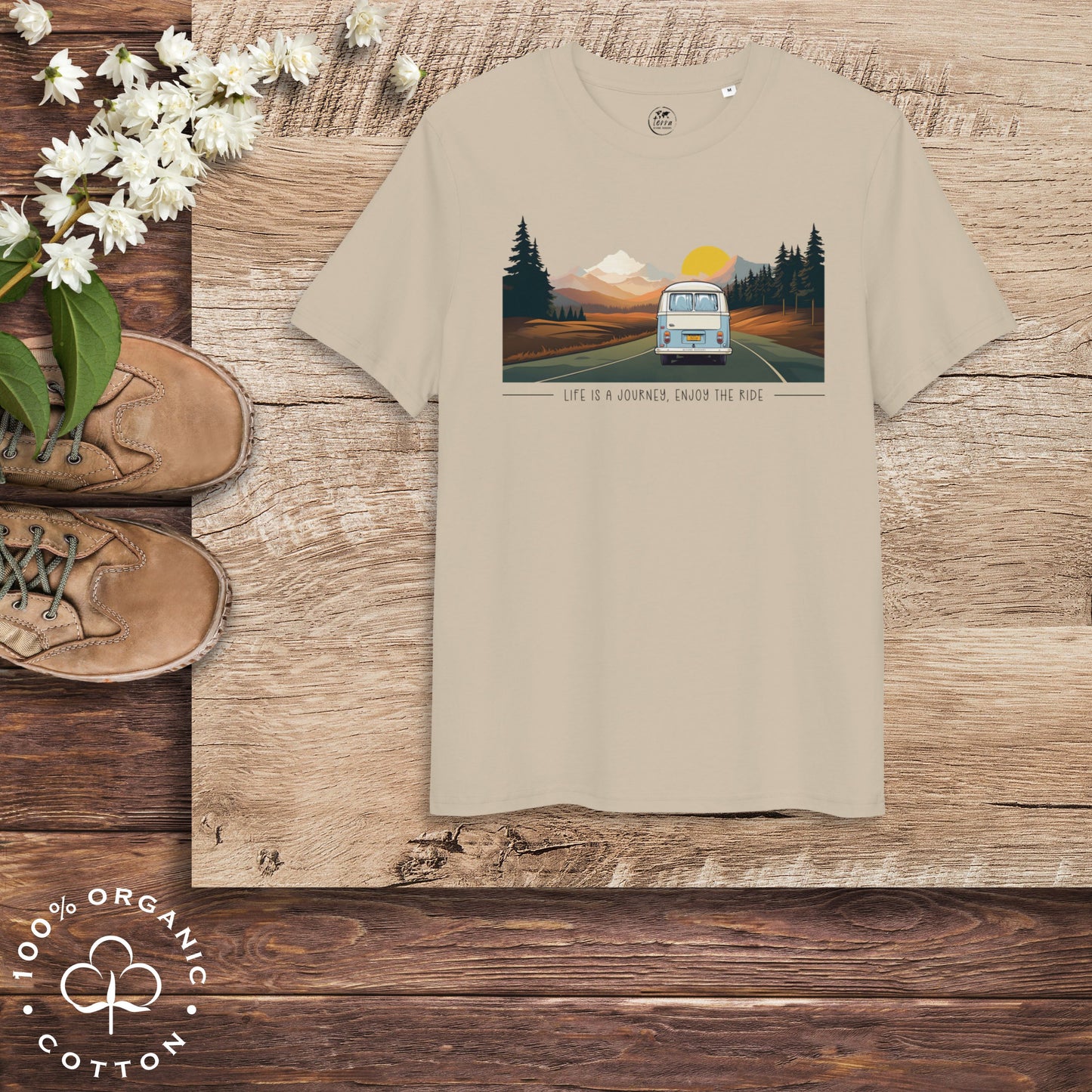 ENJOY THE RIDE Men's Organic Cotton T-Shirt