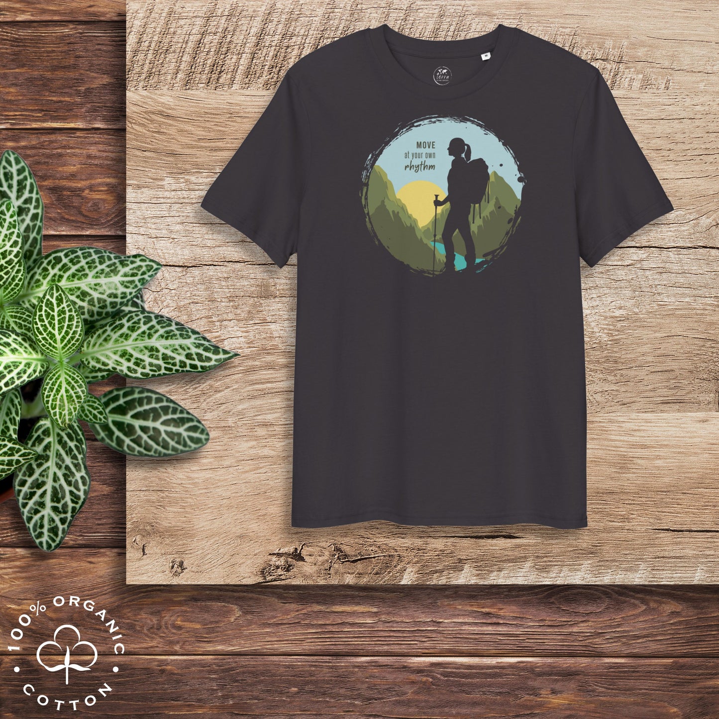 MOVE AT YOUR OWN RHYTHM Women's Organic Cotton T-Shirt