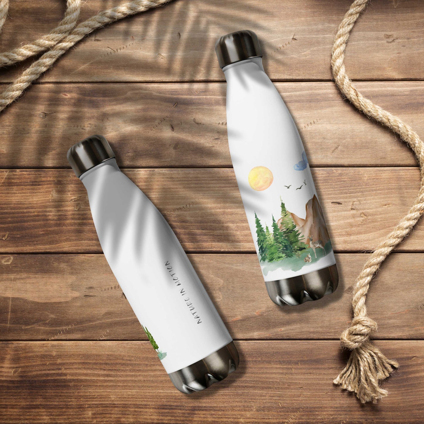 Deer NATURE IN MOTION Stainless Steel Water Bottle