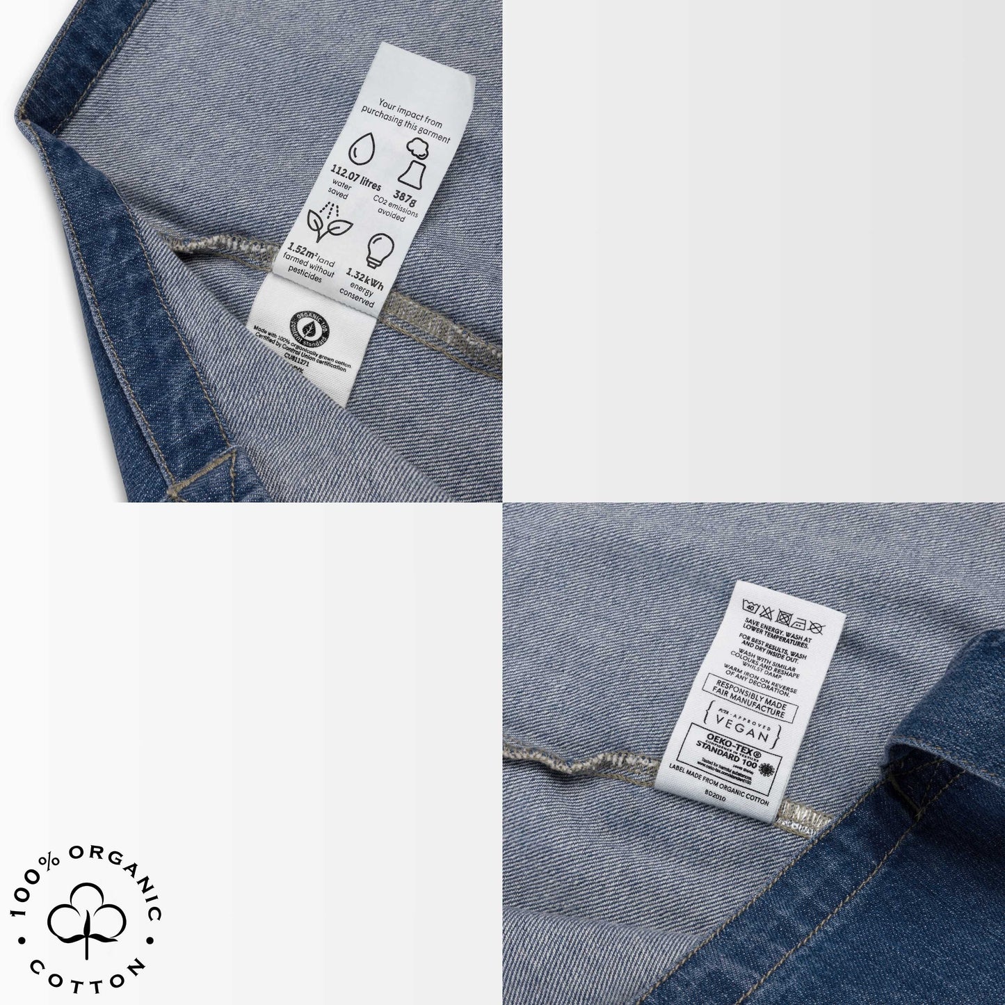 ROOTED IN NATURE Organic Denim Tote Bag