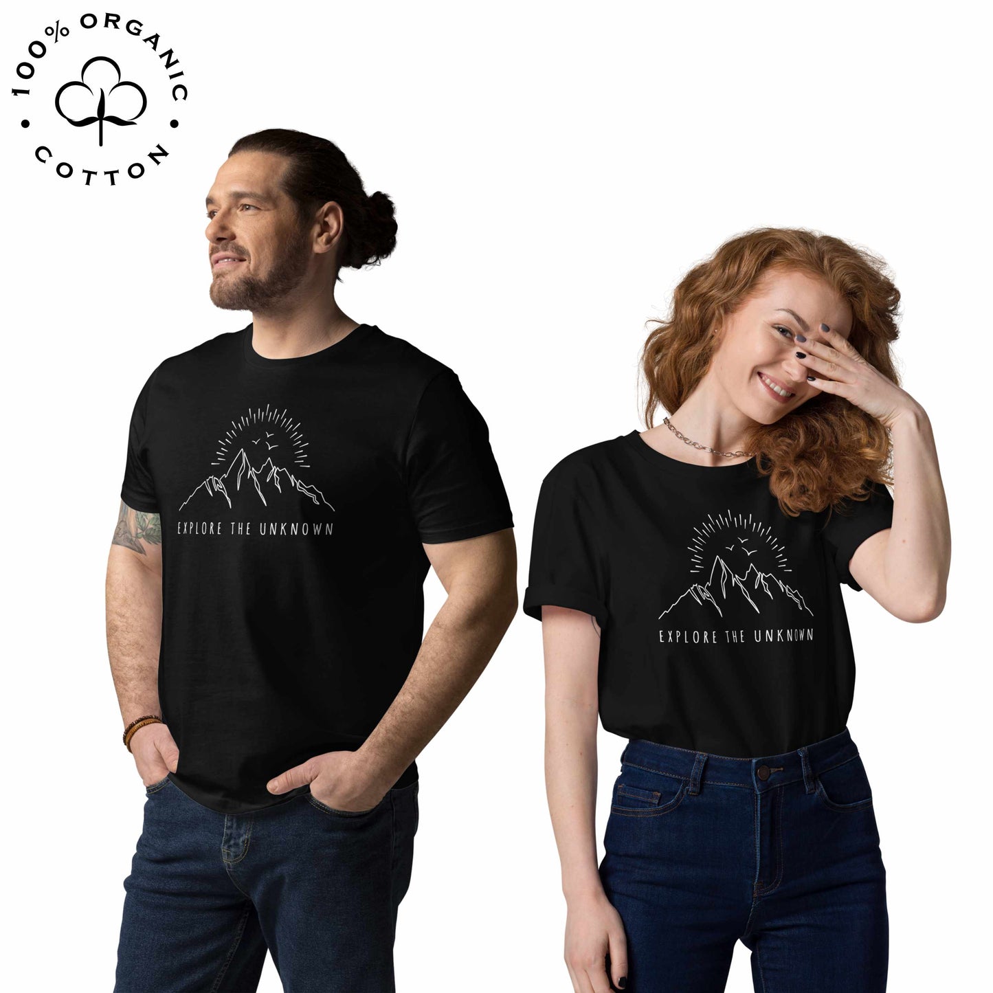 EXPLORE THE UNKNOWN Organic Cotton Unisex t-shirt