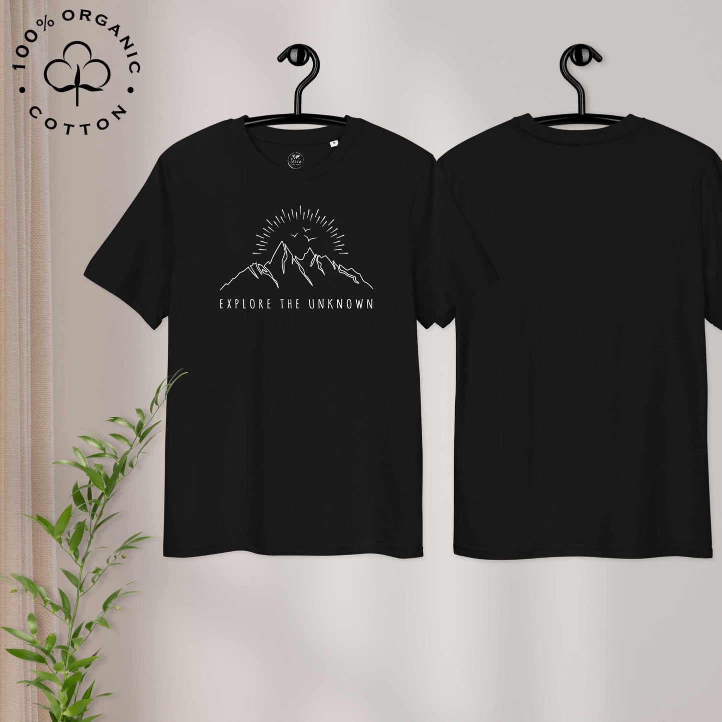 EXPLORE THE UNKNOWN Organic Cotton Unisex t-shirt