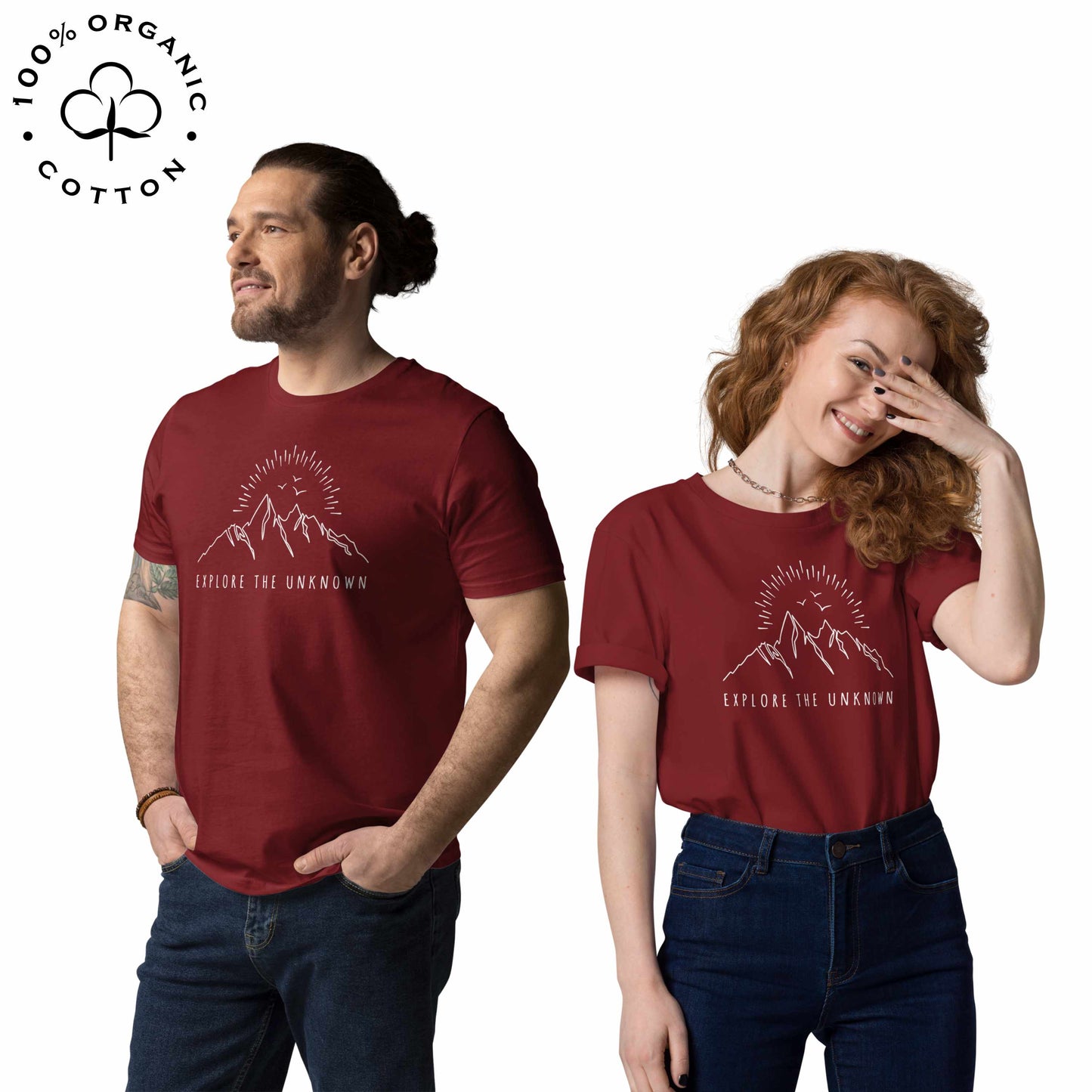 EXPLORE THE UNKNOWN Organic Cotton Unisex t-shirt