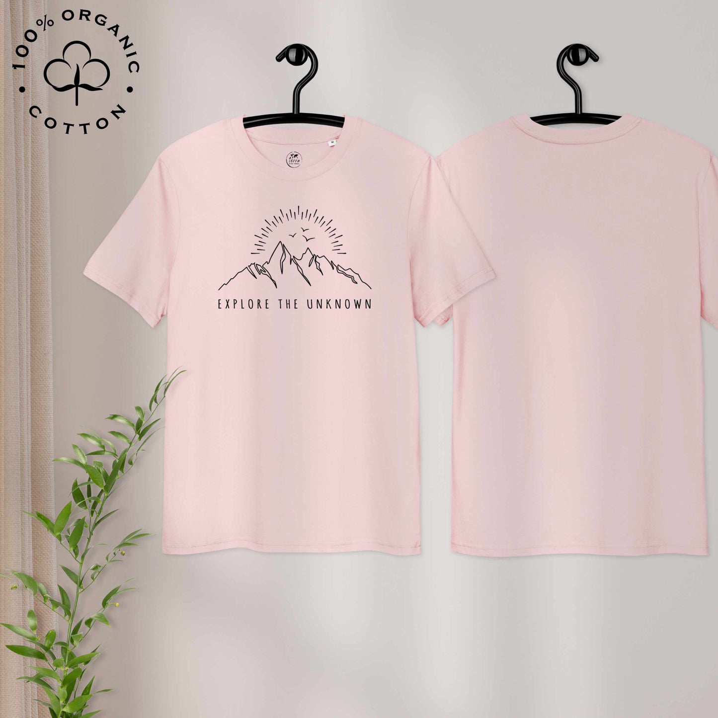 EXPLORE THE UNKNOWN Organic Cotton Unisex t-shirt