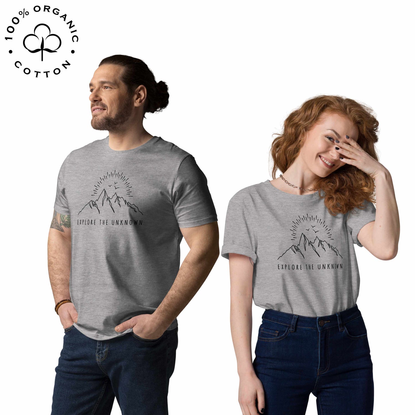 EXPLORE THE UNKNOWN Organic Cotton Unisex t-shirt