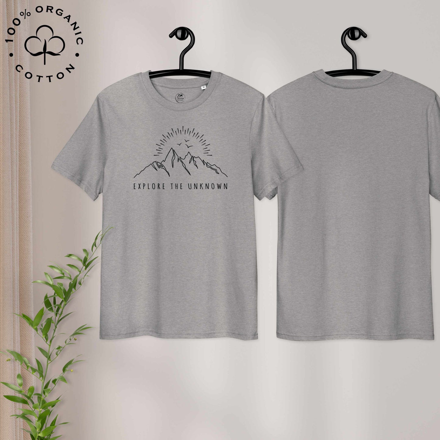 EXPLORE THE UNKNOWN Organic Cotton Unisex t-shirt
