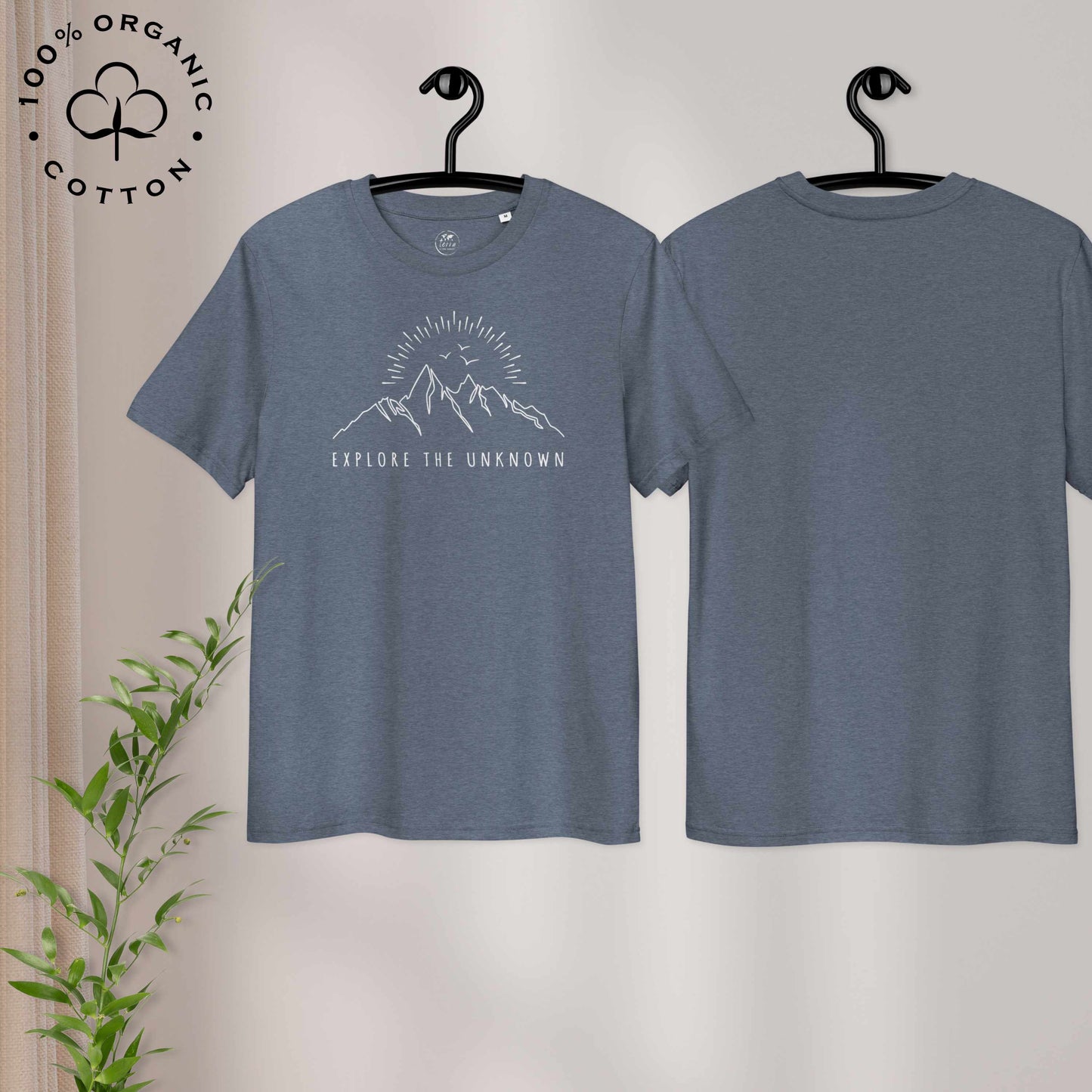 EXPLORE THE UNKNOWN Organic Cotton Unisex t-shirt