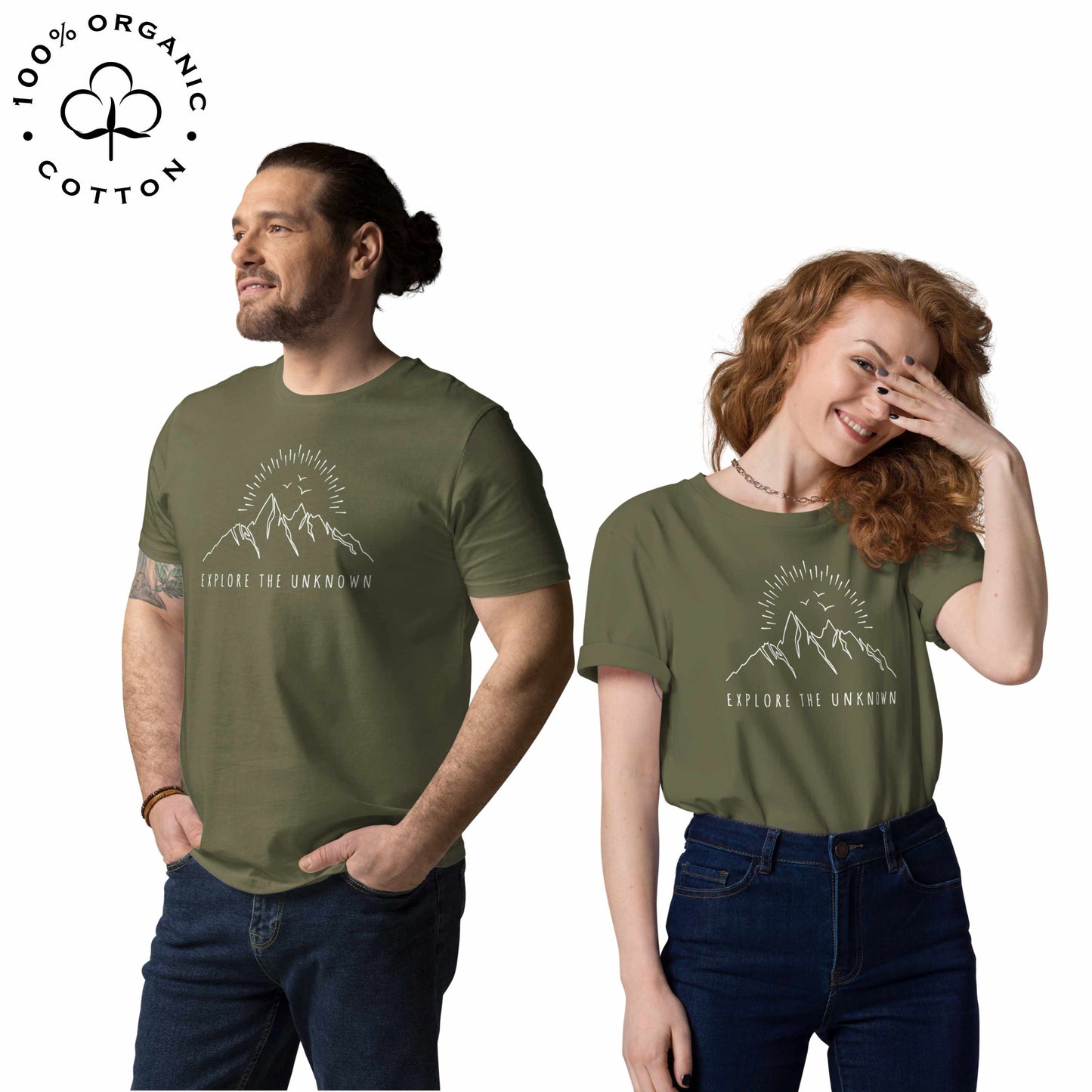 EXPLORE THE UNKNOWN Organic Cotton Unisex t-shirt