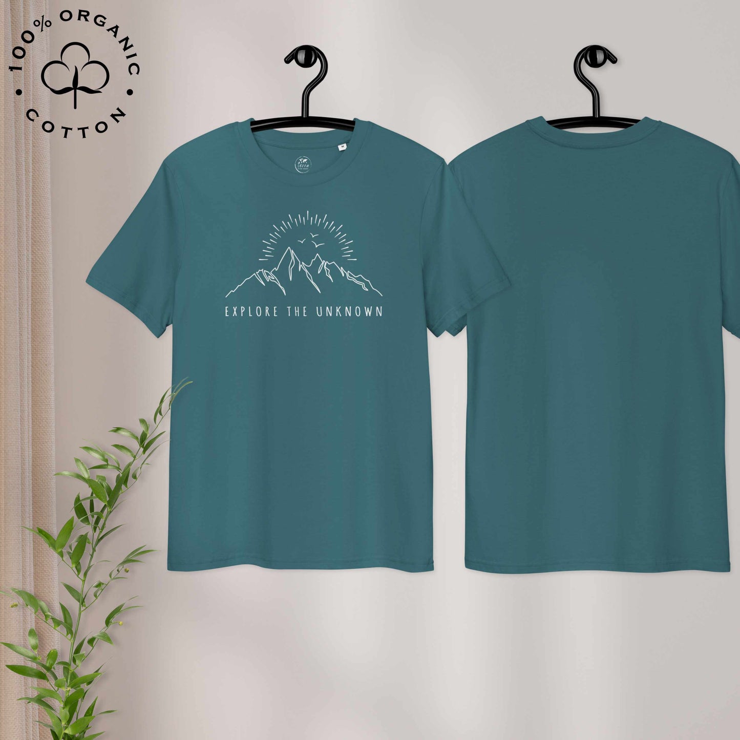 EXPLORE THE UNKNOWN Organic Cotton Unisex t-shirt