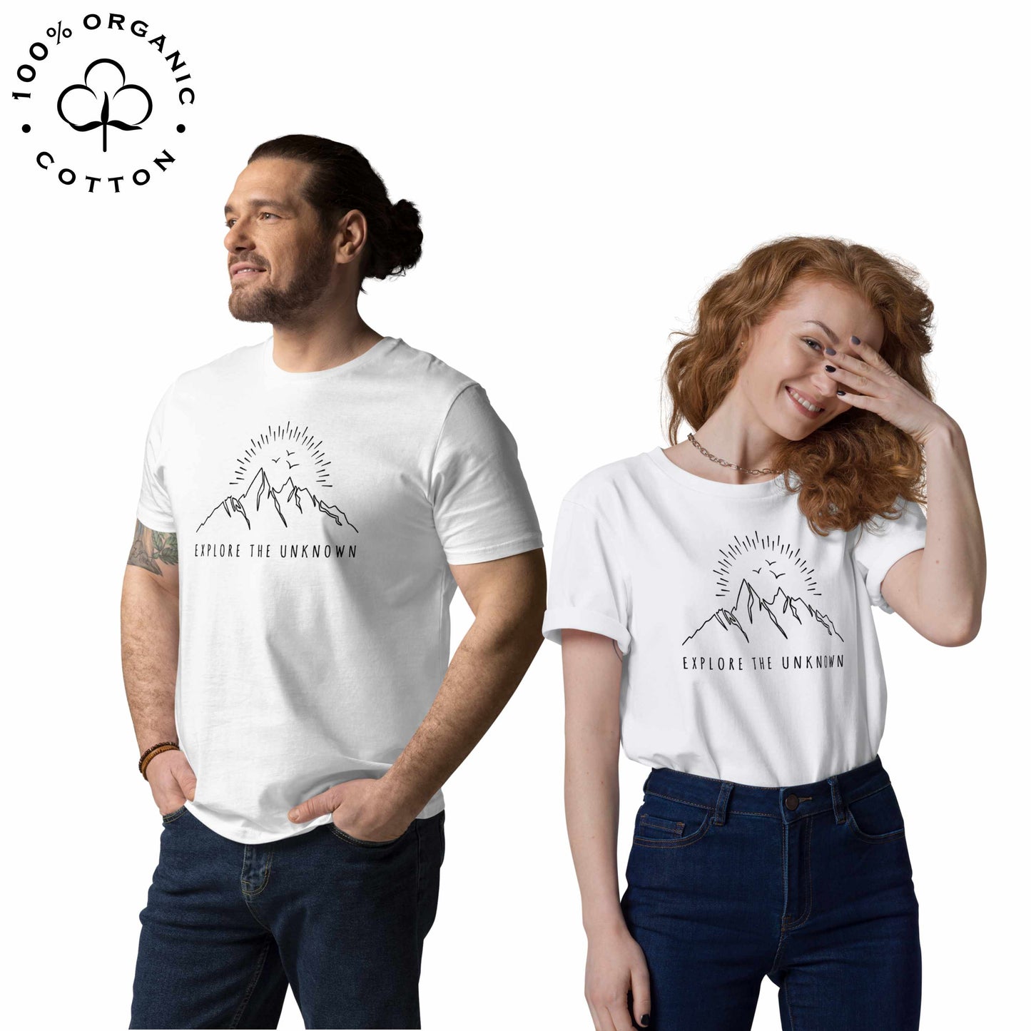 EXPLORE THE UNKNOWN Organic Cotton Unisex t-shirt