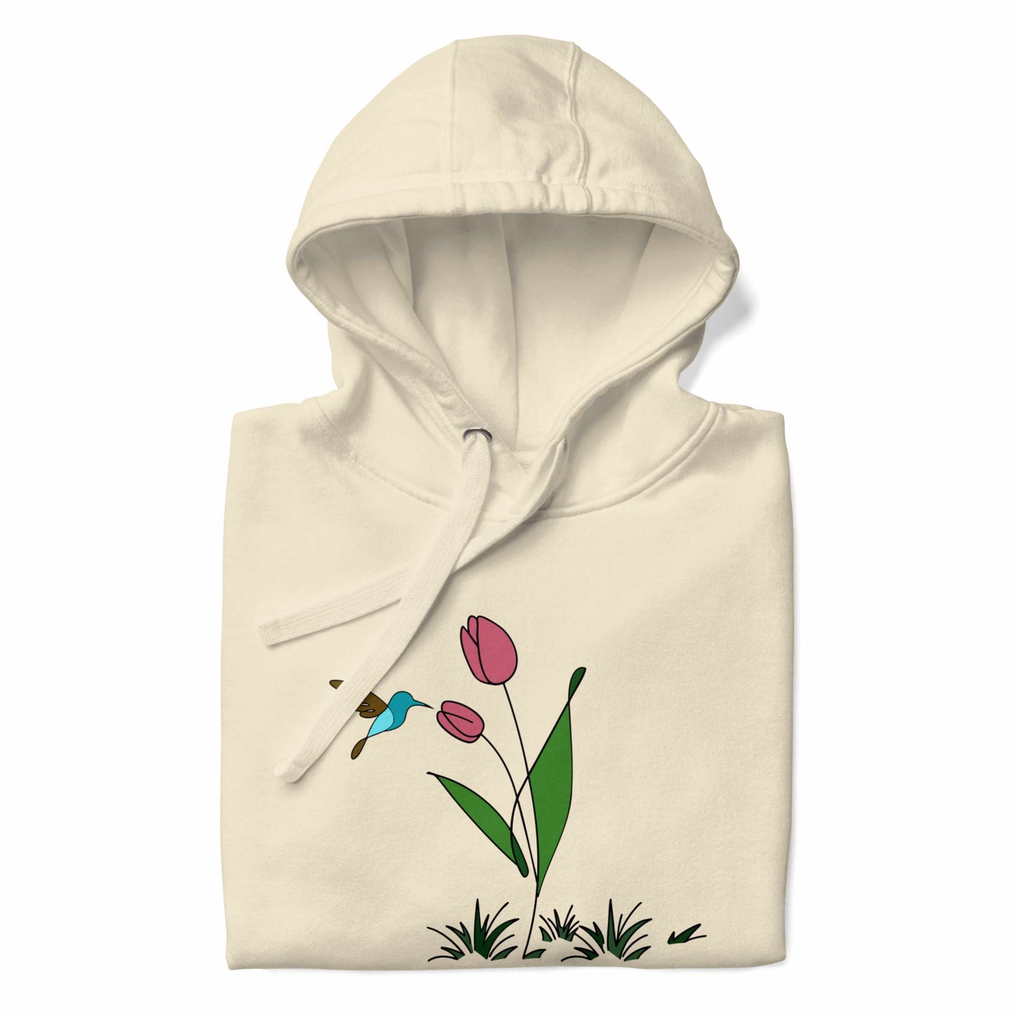 FRESH FEELING Unisex Hoodie Floral Design