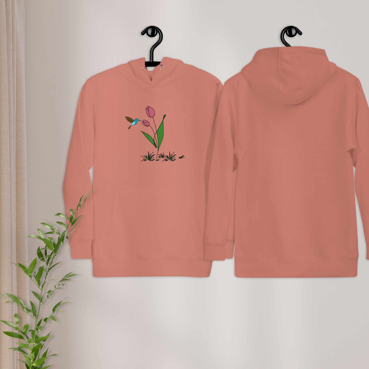 FRESH FEELING Unisex Hoodie Floral Design